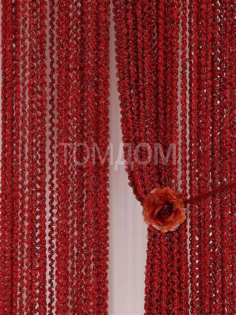 Красные шторы в интерьере - 36 фото: какие выбрать красные шторы в ...