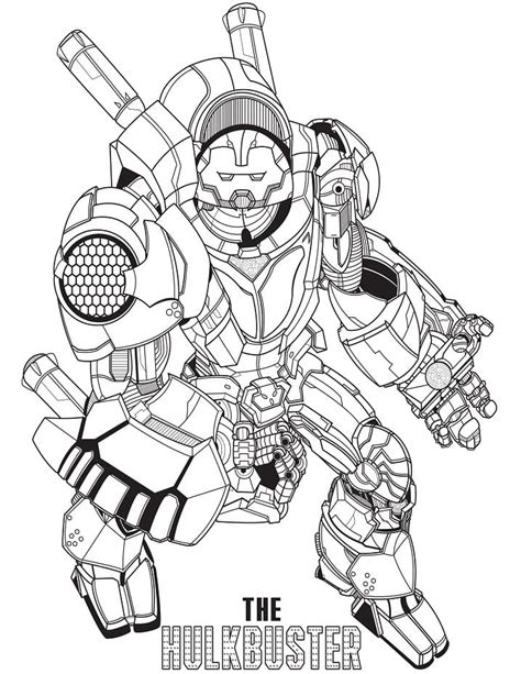Hulkbuster Desenho - Desenhos de Hulkbuster 9 para Colorir e Imprimir - Colorir.Info