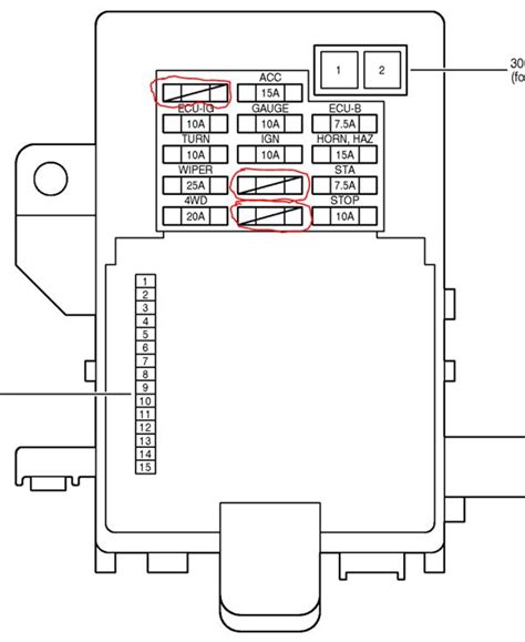 2007 Toyota Highlander Fuse Box Diagram