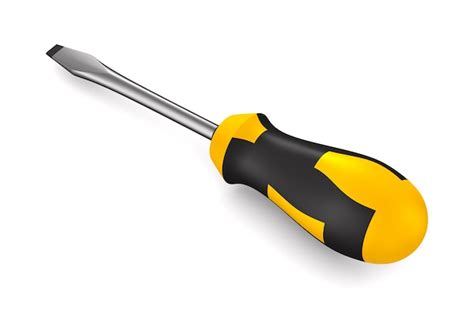 Premium Photo Screwdriver On White Background Isolated D Illustration