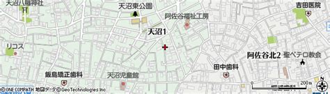 東京都杉並区天沼1丁目の地図 住所一覧検索｜地図マピオン