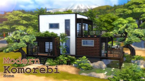 Modern Komorebi Home The Sims Speed Build Youtube