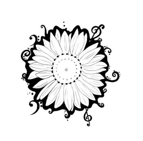 Sunflower Drawing At Getdrawings Free Download