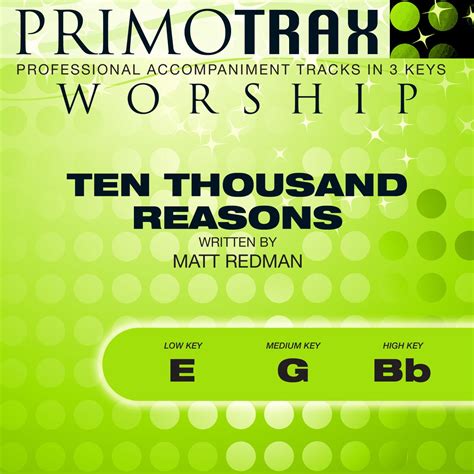 ‎ten Thousand Reasons Worship Primotrax Performance Tracks Ep By