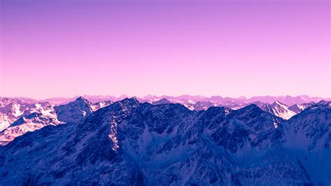 purple mountain  snow  purple sky  hd purple wallpapers hd