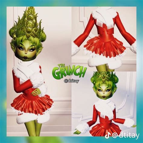 The Grinch Dtitay In 2024 Dress To Impress Fancy Dress Code Theme Dress