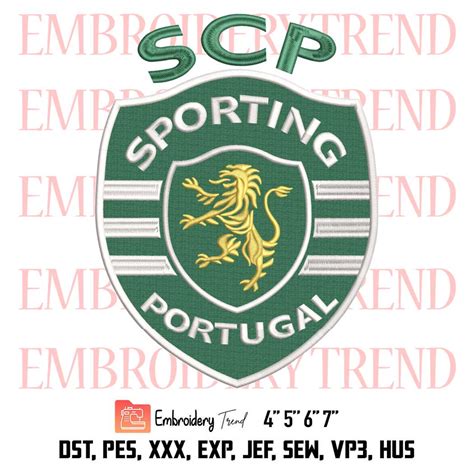 Sporting Lisbon Logo Embroidery Football Embroidery Sport Embroidery