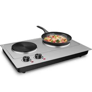 Elexnux Portable Burner In Silver Electric Hot Plate Countertop Burner Fydqcmhpxyc