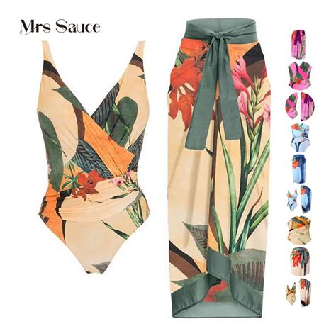 One Piece Conservative Cover Belly Slimmer Look Vacation Beach Hot Spring Swimsuit French Retro