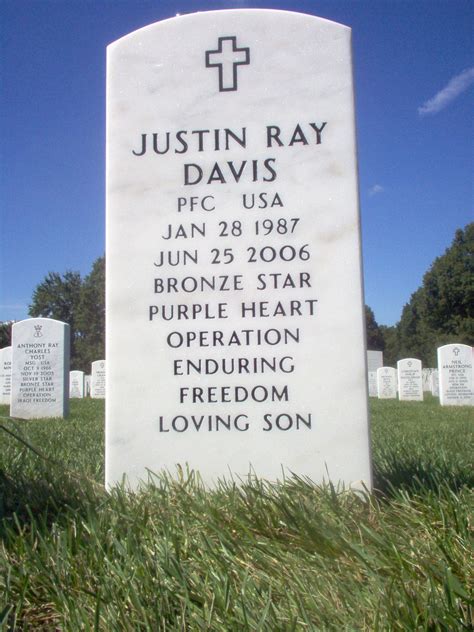 Justin R Davis Private First Class United States Army