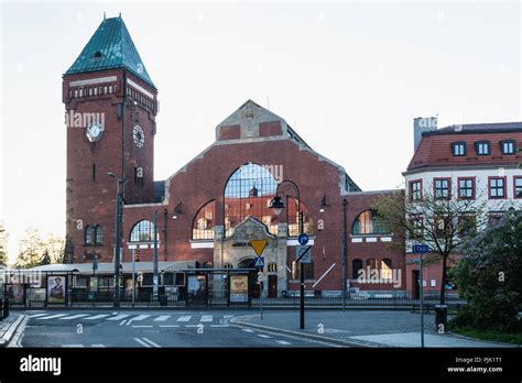 Poland Wroclaw Old Town Market Hall Hala Targowa Art Nouveau Stock