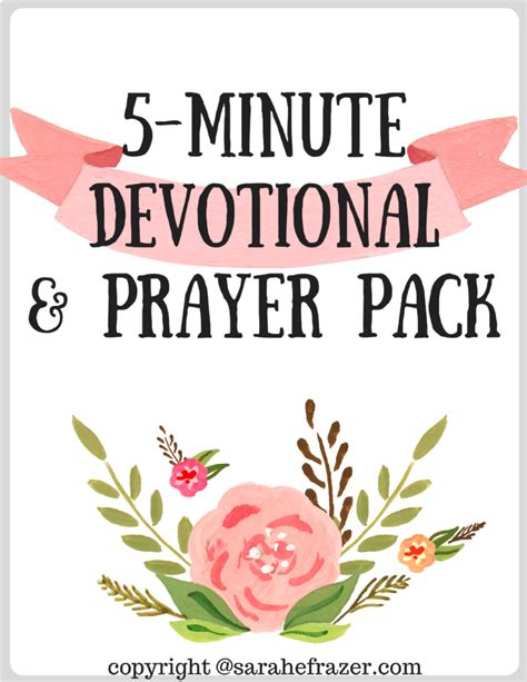 Free 5 Minute Devotionals Sarah E Frazer