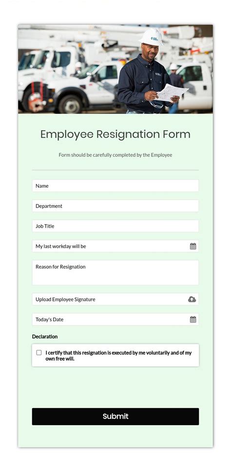 5+ Top Employee Form Templates - Create Your Online Form Now | FormGet