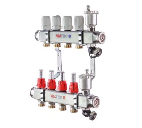 Коллекторная группа из нержавеющей стали со встроенными расходомерами в ...