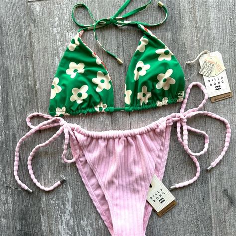 Billabong Swim Billabong Reversible Baby Trance Remi Triangle Terry Bells Bikini Set Poshmark