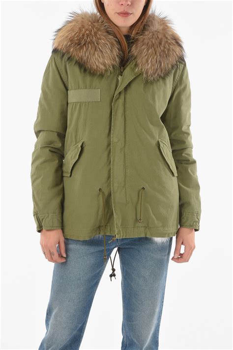 Mr And Mrs Italy Real Fur Army Parka With Fox Fur Hood Women Glamood Outlet