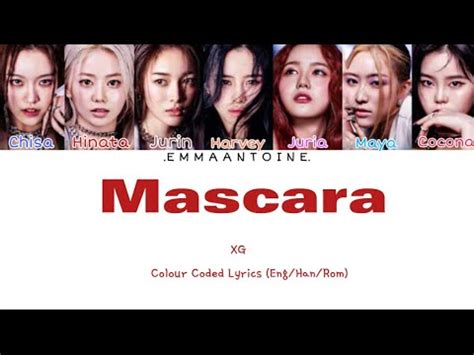 XG Mascara Colour Coded Lyrics YouTube