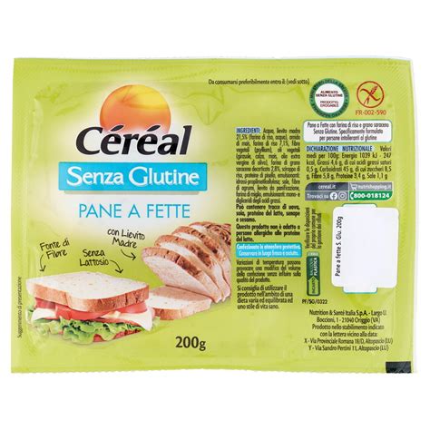 Pane A Fette Senza Glutine Cereal Gr L Ecommerce Secondo Iper Tosano