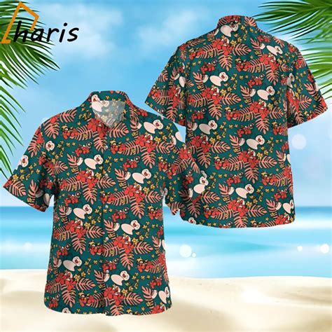 Tropical Floral Pokemon Hawaiian Shirt Hot Sale