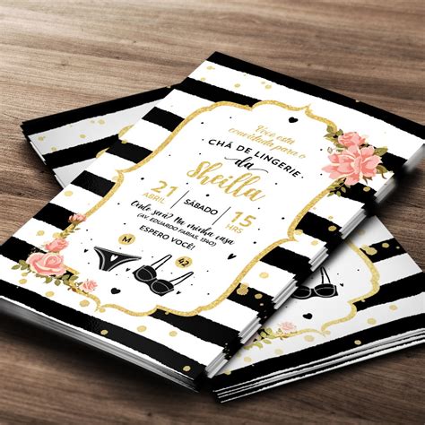 Convite Digital Chá de Lingerie Elo Produtos Especiais