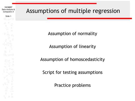 PPT - Assumptions of multiple regression PowerPoint Presentation, free download - ID:421568