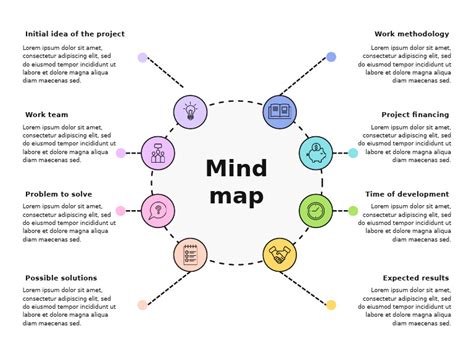 colorful modern clean mind map graph