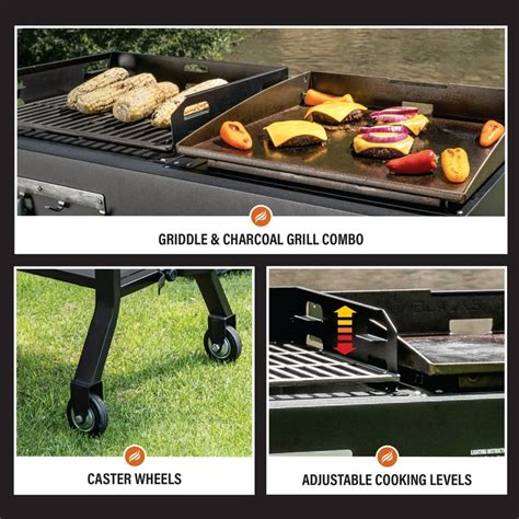 Blackstone Duo Griddle Charcoal Grill Combo17 Inch 40 Off