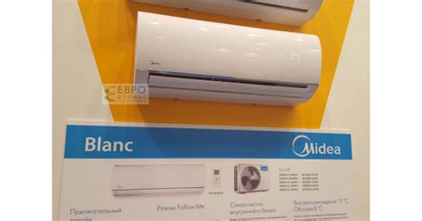 Настенный кондиционер Midea MSMA-12HRN1-I / MSMA-12HRN1-O серии Blanc ...