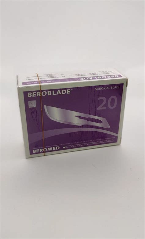 Одноразовое лезвие для скальпеля Beroblade размер 20 (100 штук в ...