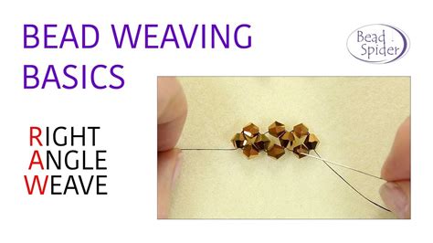 Easy Right Angle Weave Tutorial Single Needle Method Youtube