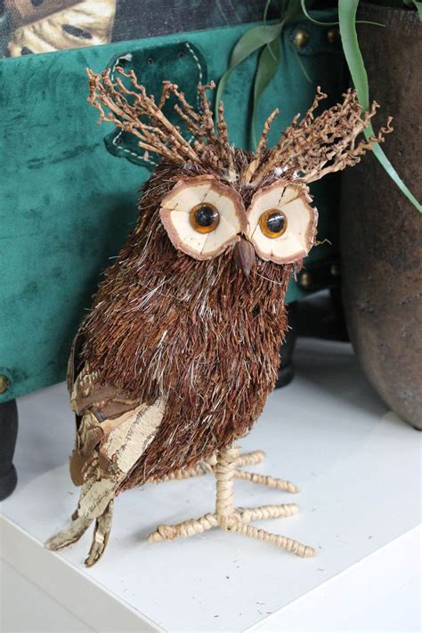 Hnědá dekorační sova 16cm | Ewalds.cz