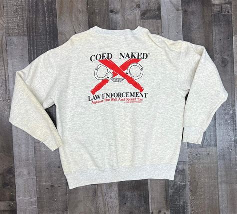 Vintage Coed Naked Law Enforcement XL S Adult Hu Gem