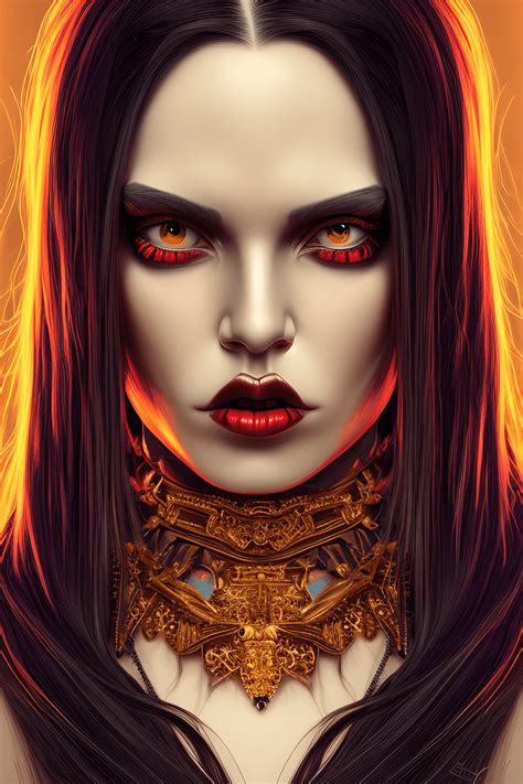 Beautiful Devil Woman Graphic · Creative Fabrica