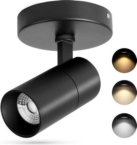 VANoopee 3-Color Dimmable LED Ceiling Spotlight Flush Mount Adjustable