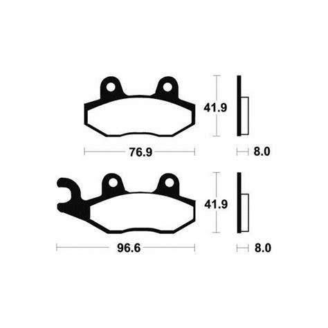 Plaquette De Frein Tecnium Pour Quad Yamaha Yfz S Avg