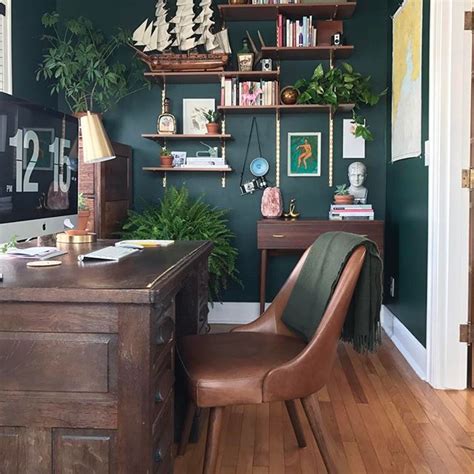 Dark Green Office