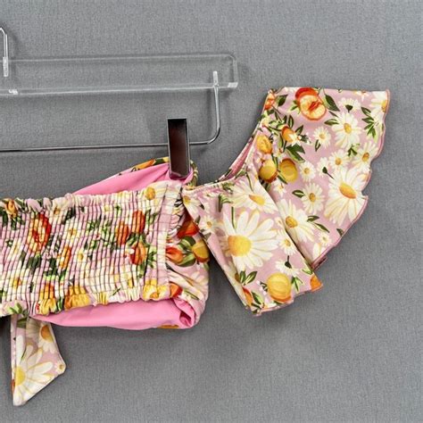 FARM Rio Swim Farm Rio Tangerine Dream Flutter Sleeve Bikini Top