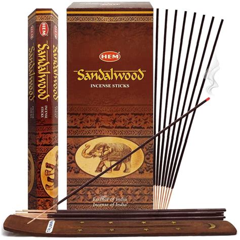 Sandalwood Incense Sticks And Incense Stick Holder Bundle Insence