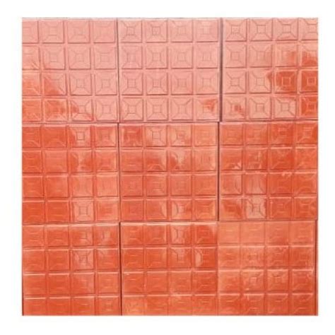 Concrete Red Polished Checkered Tile Thickness Mm At Rs Piece