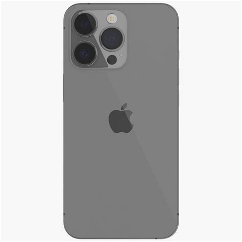 Apple IPhone 13 Pro Graphite 3D Model 19 3ds Blend C4d Fbx Max