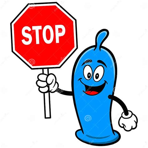 Condom With Stop Sign Stock Vector Illustration Of Element 53806761