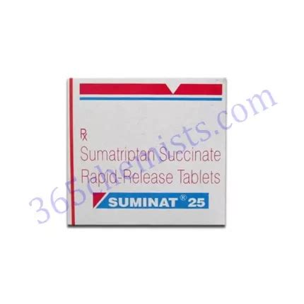 Suminat 50mg Tablet | Sumatriptan | USA 5 TO 7 Days Delivery