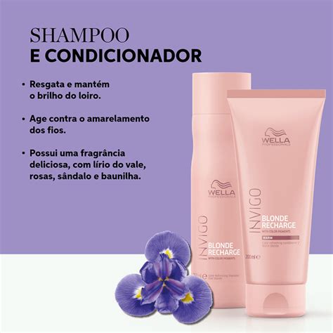 Condicionador Wella Invigo Blonde Recharge Beleza Na Web
