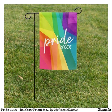 Gay Pride Yard Signs Outdoor Signs Flags Zazzle Custom Garden Flags Rainbow Prism