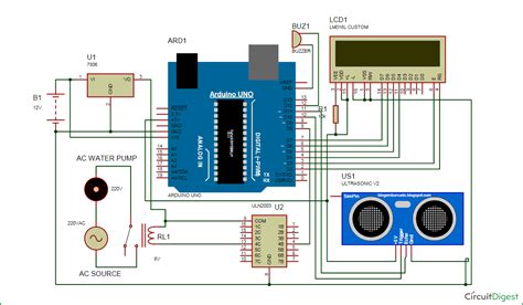 Automatic Water Level Indicator And Controller Using Arduino Duino