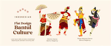 premium vector isolated indonesian bantul flat design culture