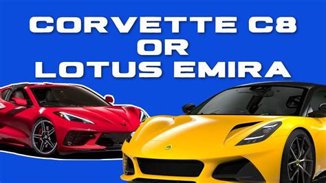 Lotus Emira Vs Corvette Sports Car Vs Supercar Youtube