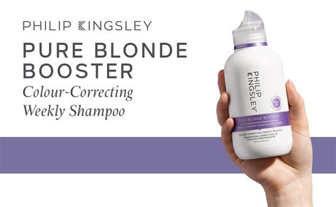 Philip Kingsley Pure Blonde Booster Purple Shampoo Colour Correcting Shampoo For Blonde