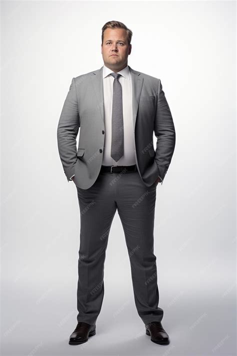 Premium Ai Image Portrait Of Plussize Manager Businessman In Formal