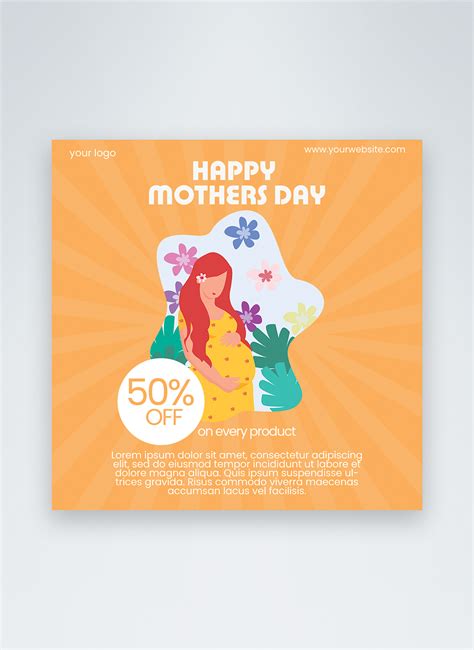 Mothers Day Social Media Post Template Image Picture Free Download